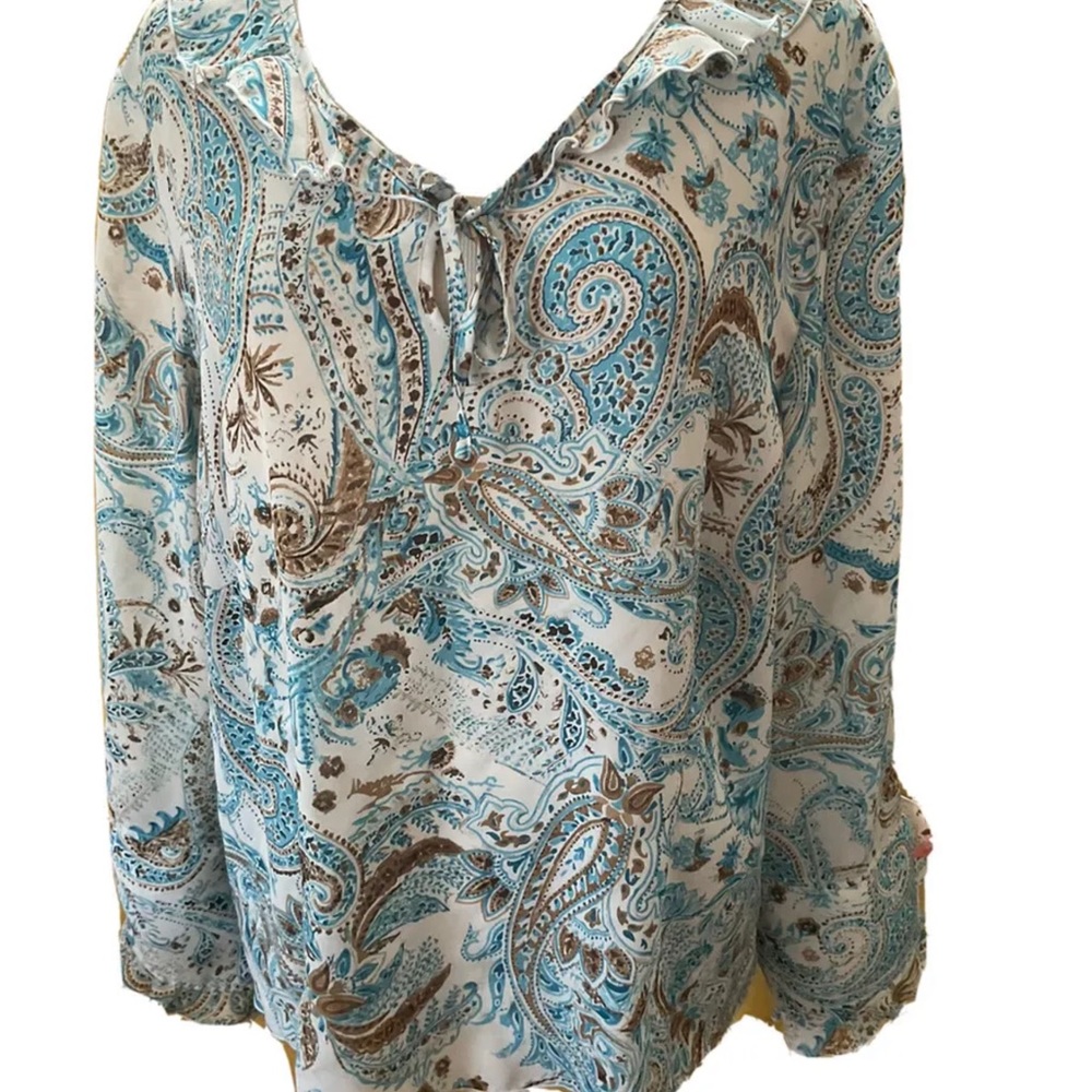 August Max Ruffle Top 3X